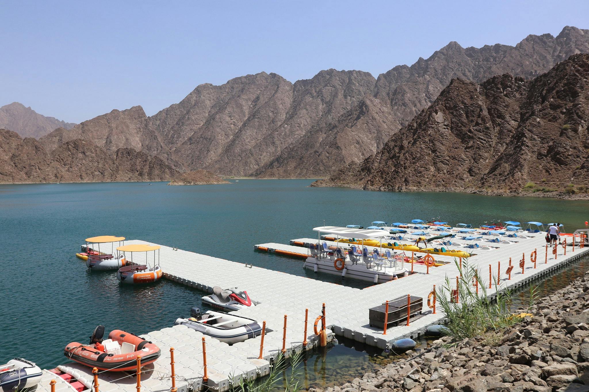 Kayaking Through Hatta Dam